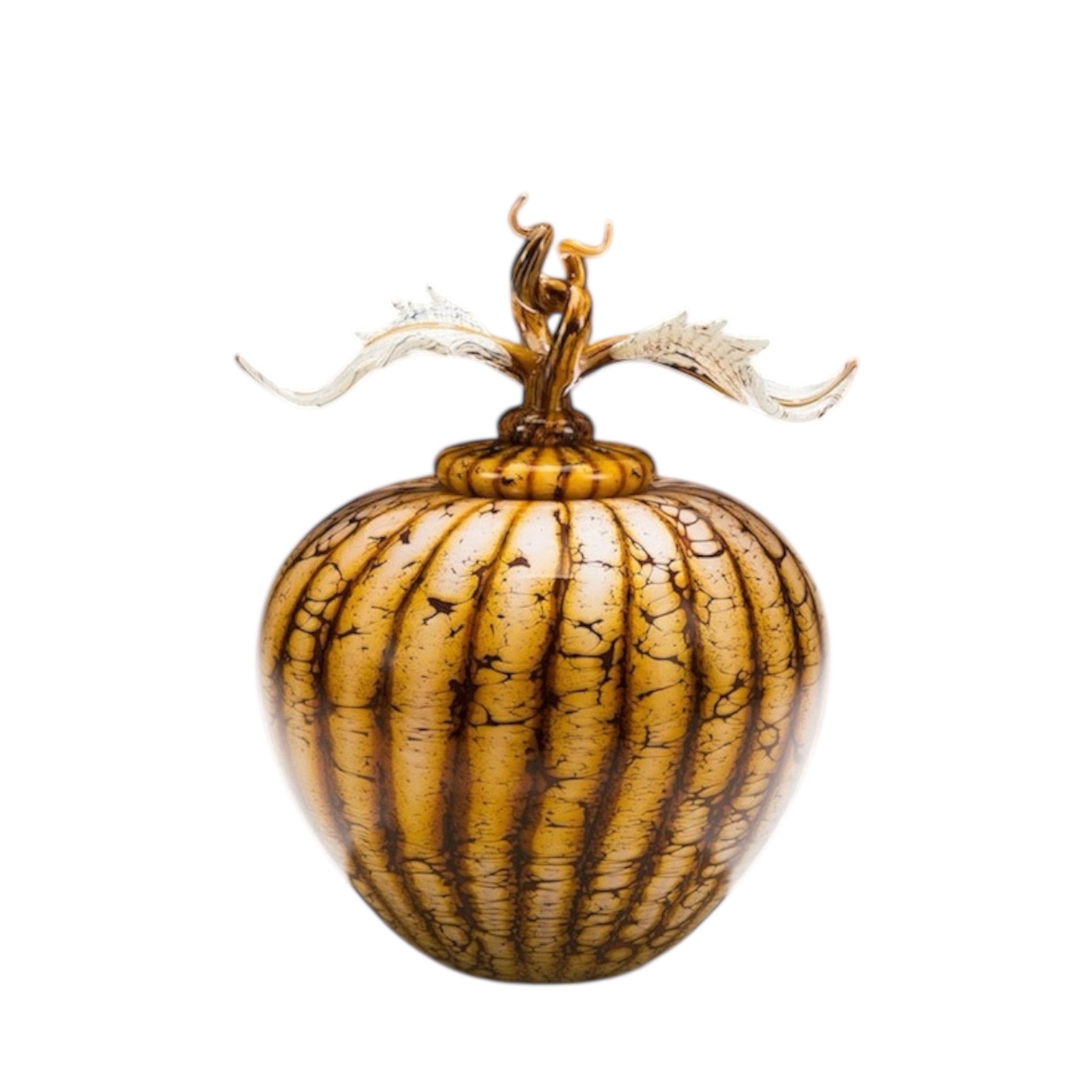 Batik Covered Sphere with Avian Finial