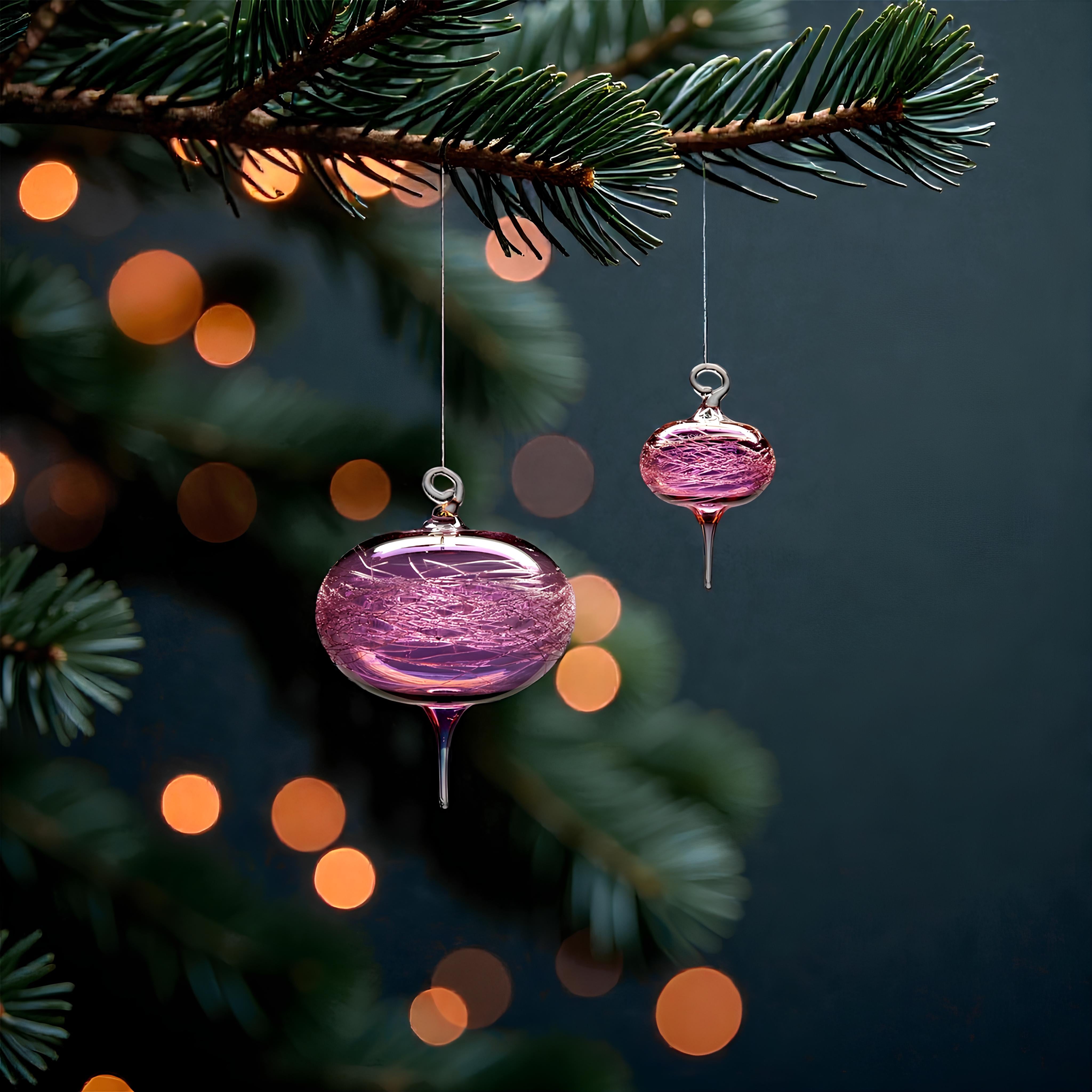 Gold Wrap Twist Ornament – Hand-Blown Glass Ornament