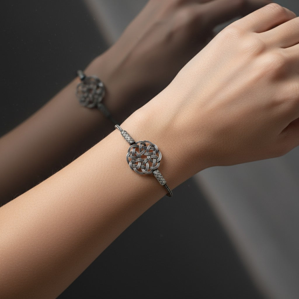 Hand Woven Silver Kazaz Bracelet