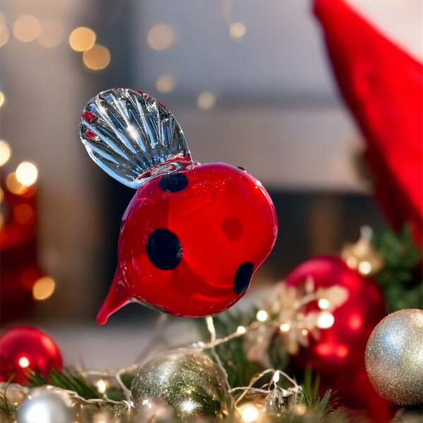 Handblown Glass Ladybug – A Symbol of Luck and Joy in Glass