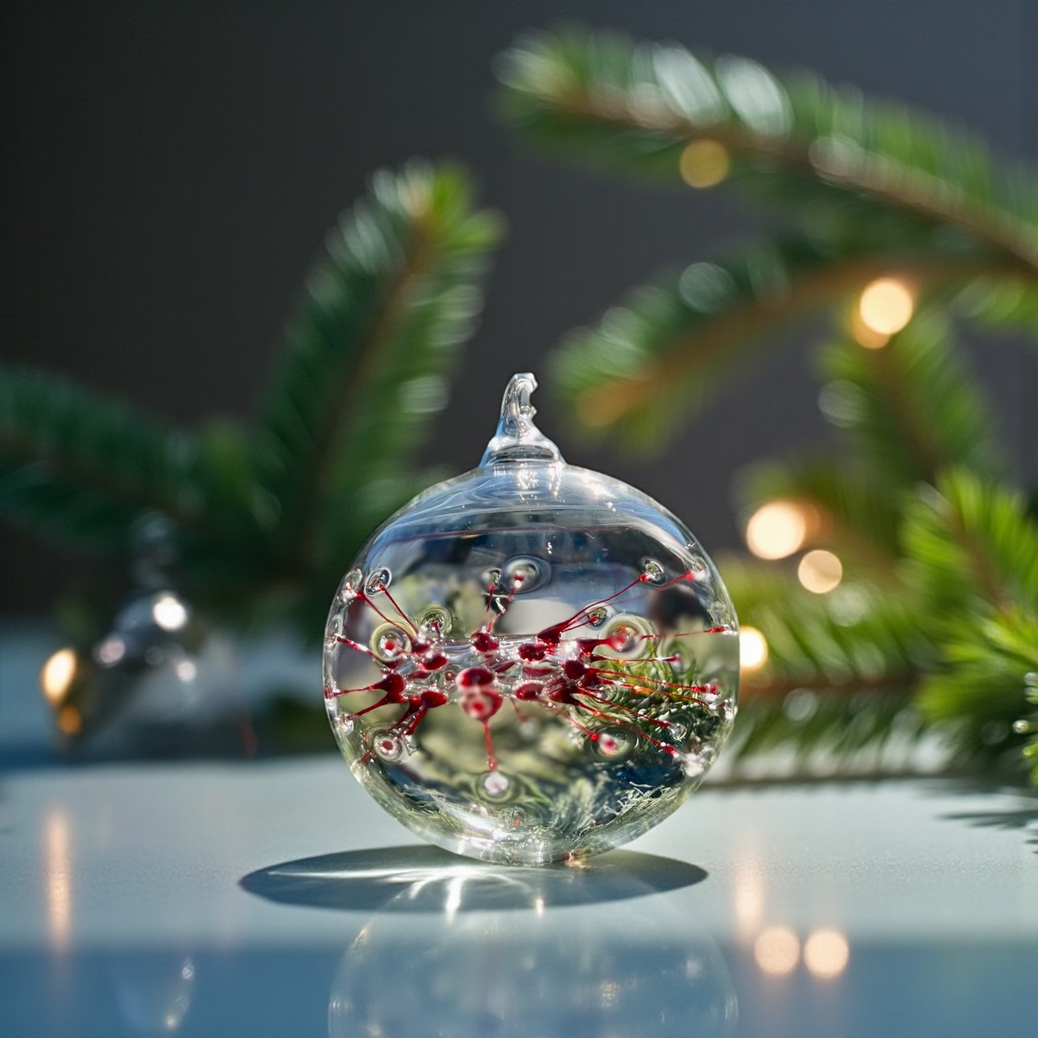 Neuron Red Christmas Ornament