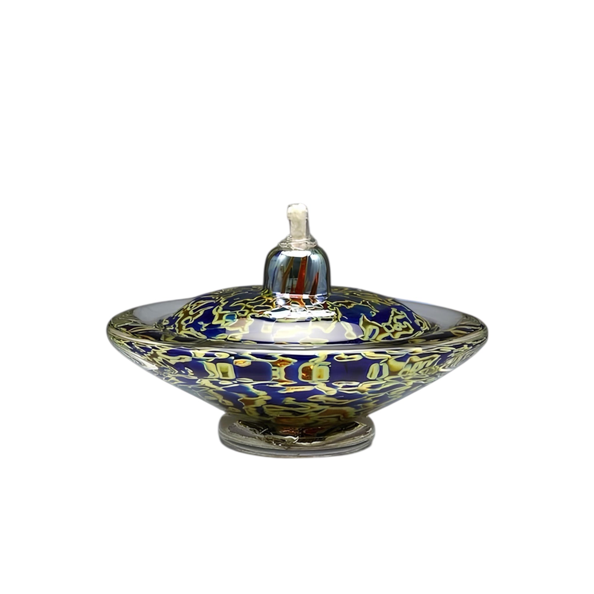 Silver Blue Oil Light