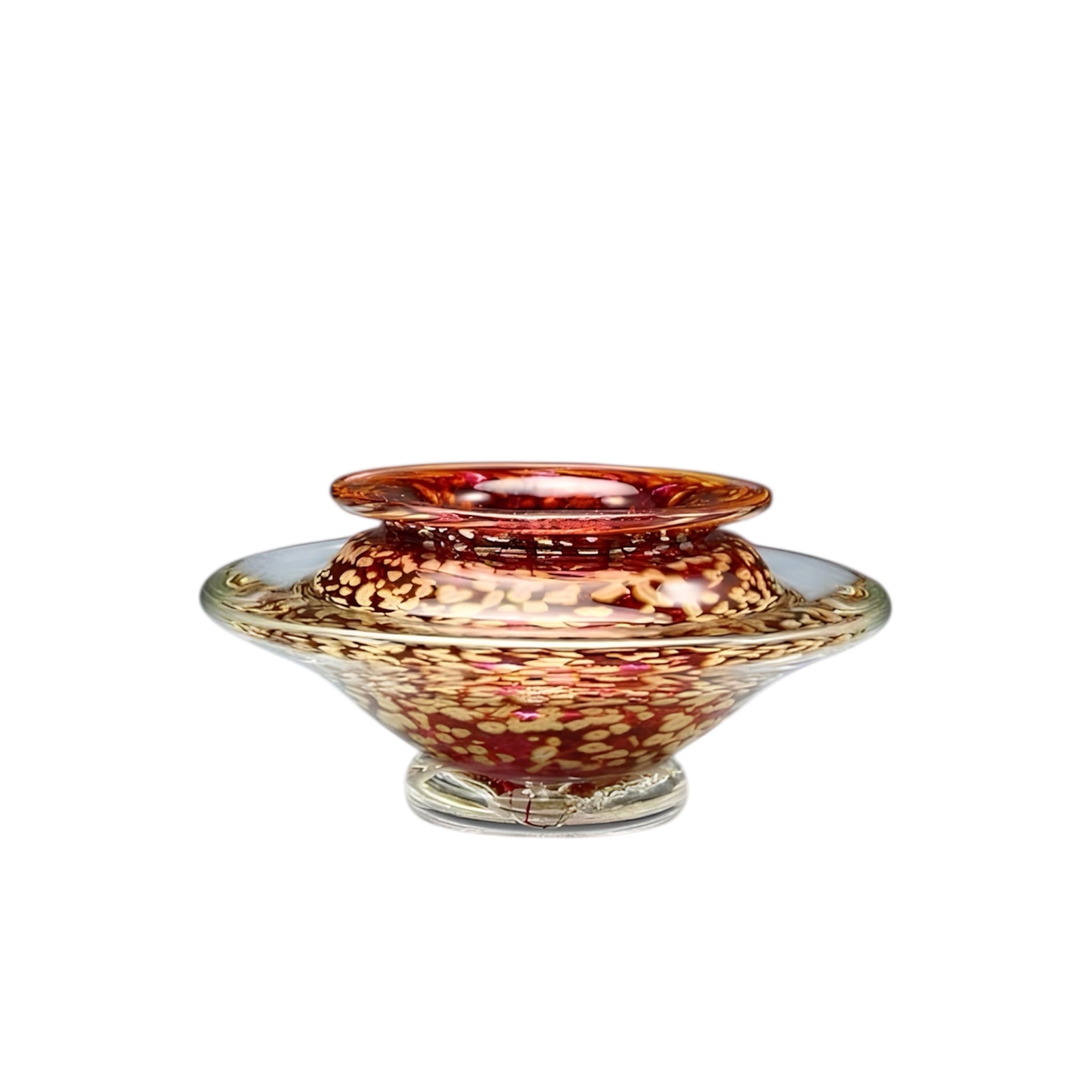 Transparent Ruby Ikebana Vase – Artful Simplicity for Inspired Floral Design