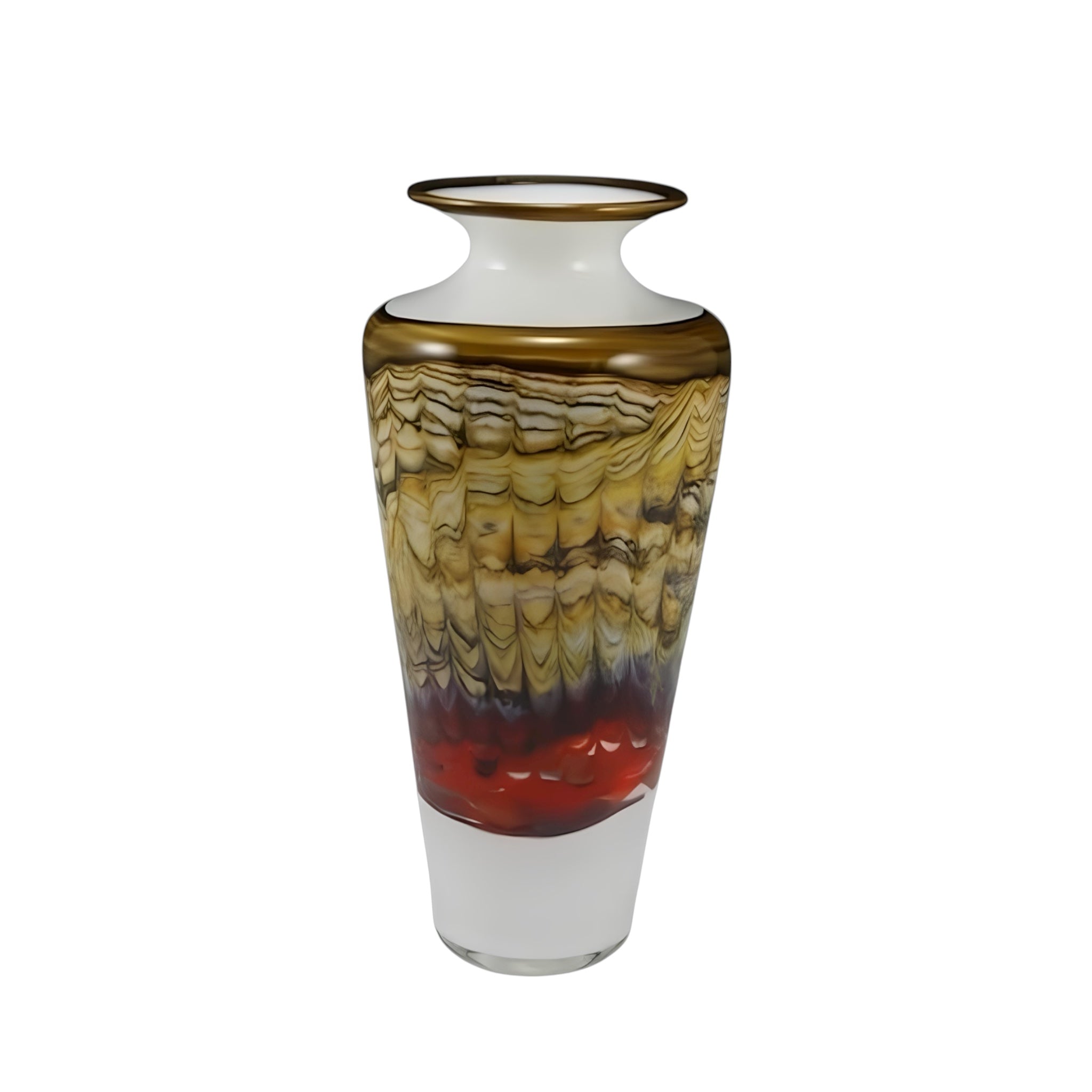 White Opal with Charcoal Urn