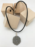 Hand Woven Silver Kazaz Necklace Two-Tone Valentine's day gift