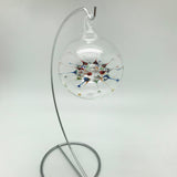 COVID-19, corona, Neuron Rainbow Christmas Ornament