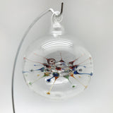 COVID-19, corona, Neuron Rainbow Christmas Ornament