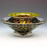 Opaque Silver Black Ikebana Vase