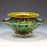 Opaque Silver Green Ikebana Vase