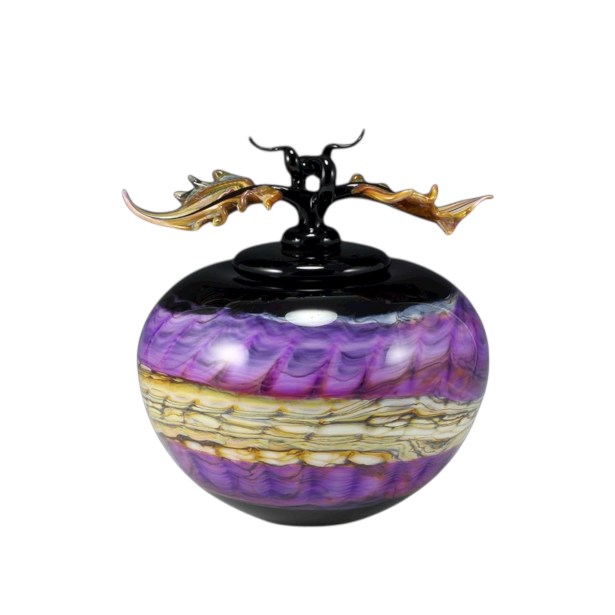 Amethyst Opal Covered Sphere with Avian Finial