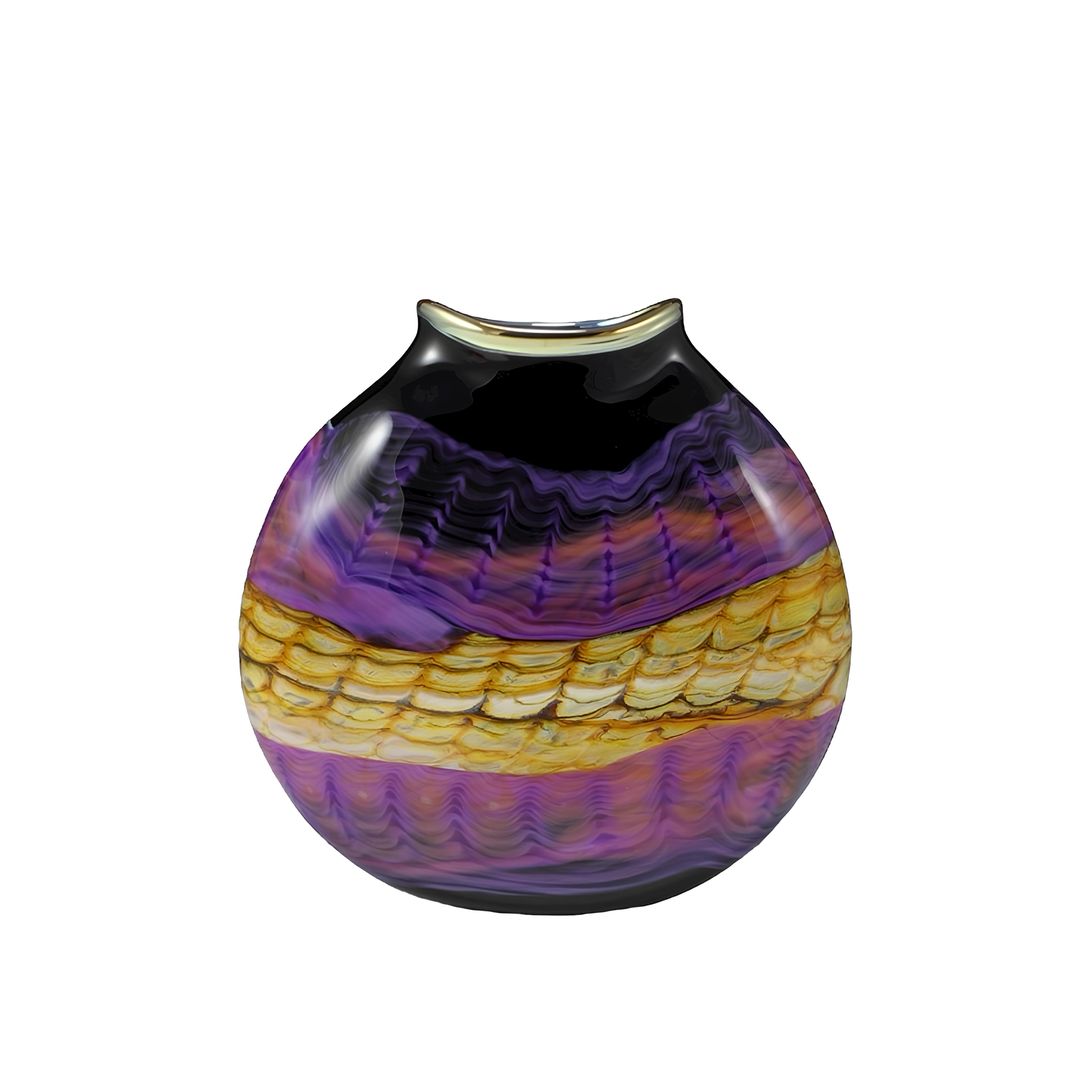 Amethyst Opal Flatten Vessel