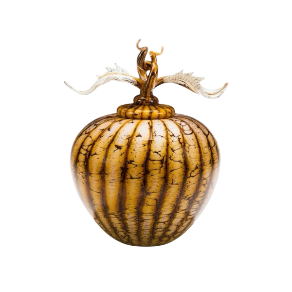 Batik Covered Sphere with Avian Finial