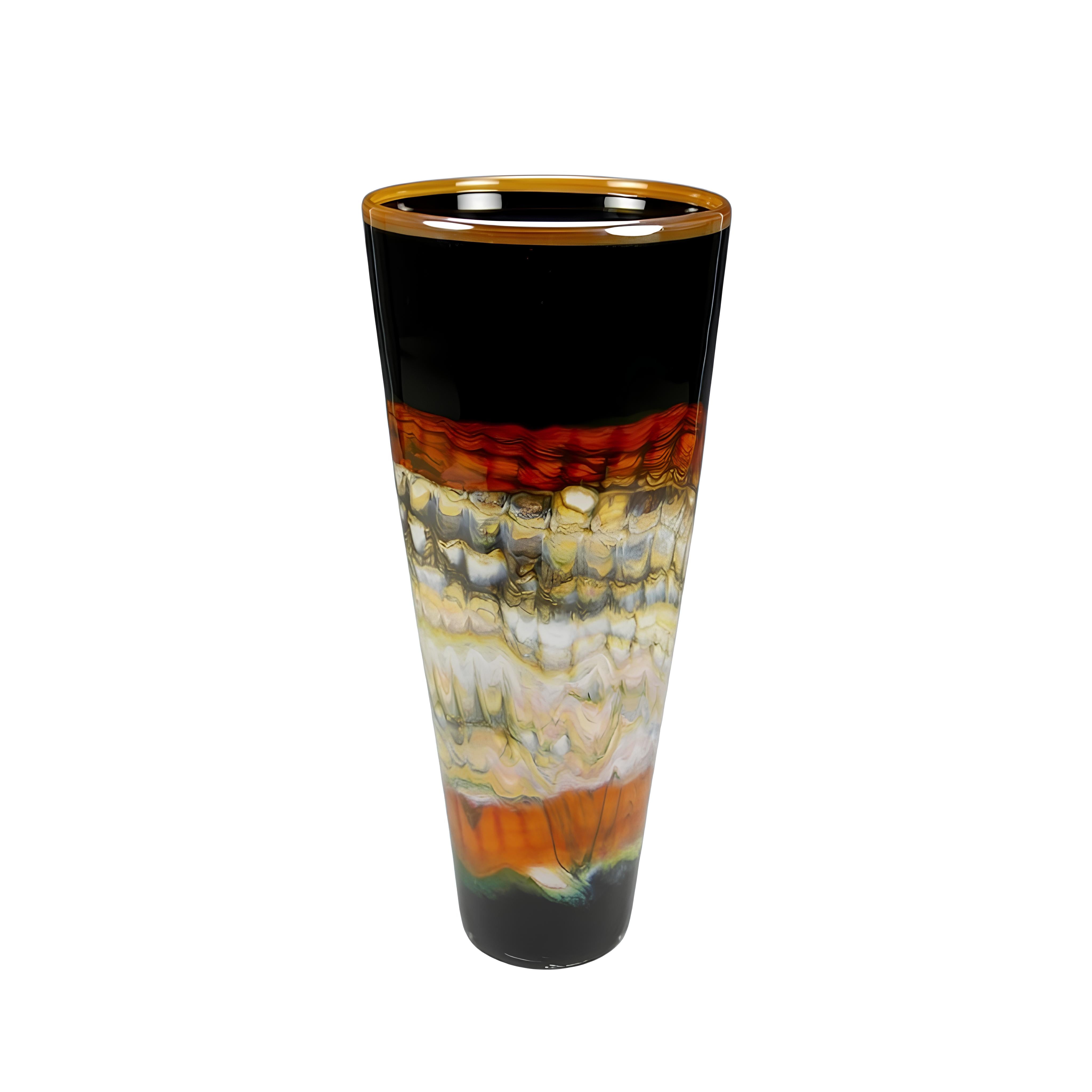 Black Opal With Tangerine Cone