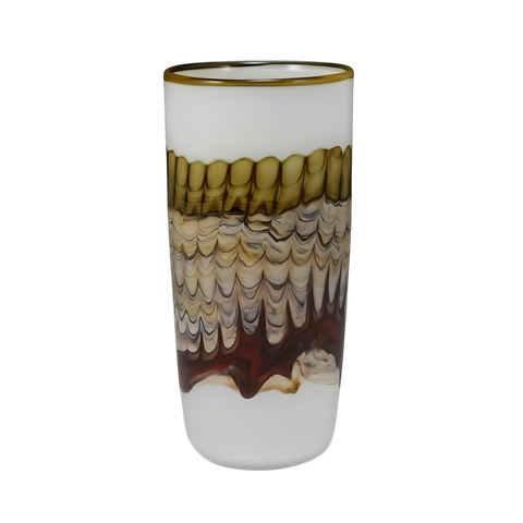 Charcoal Opal Cylindric Vase