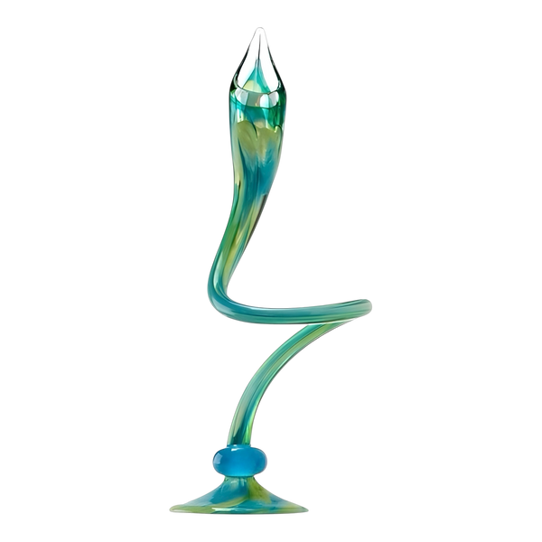 Green Swirly Candle Sticks