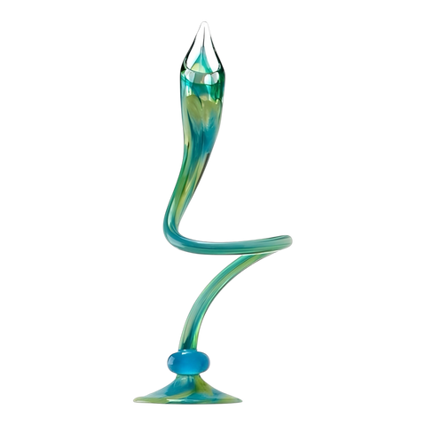 Green Swirly Candle Sticks