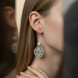 Hand Woven Silver Kazaz Earring