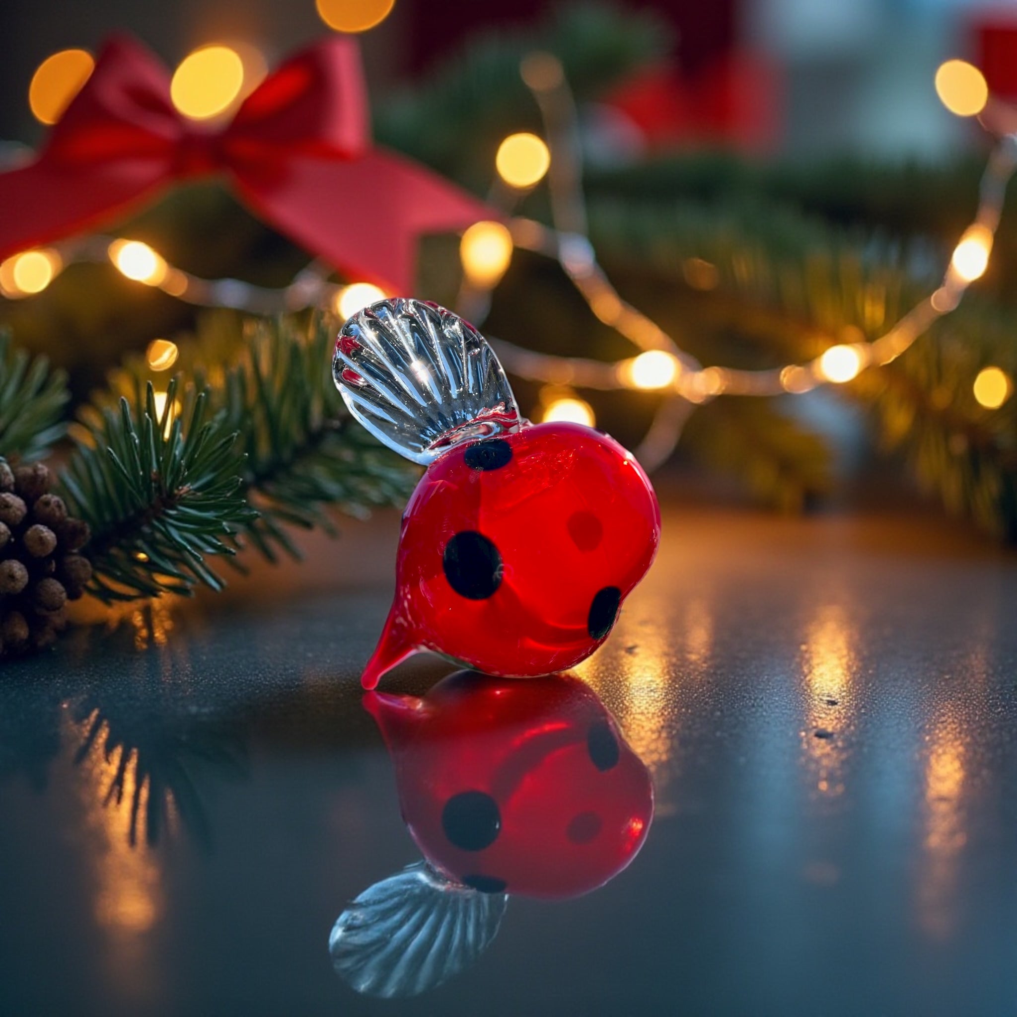 Handblown Glass Ladybug – A Symbol of Luck and Joy in Glass