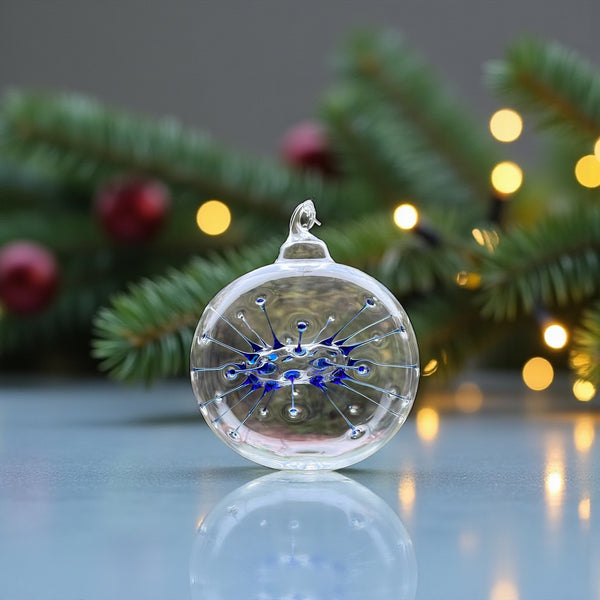 Neuron Blue Christmas Ornament