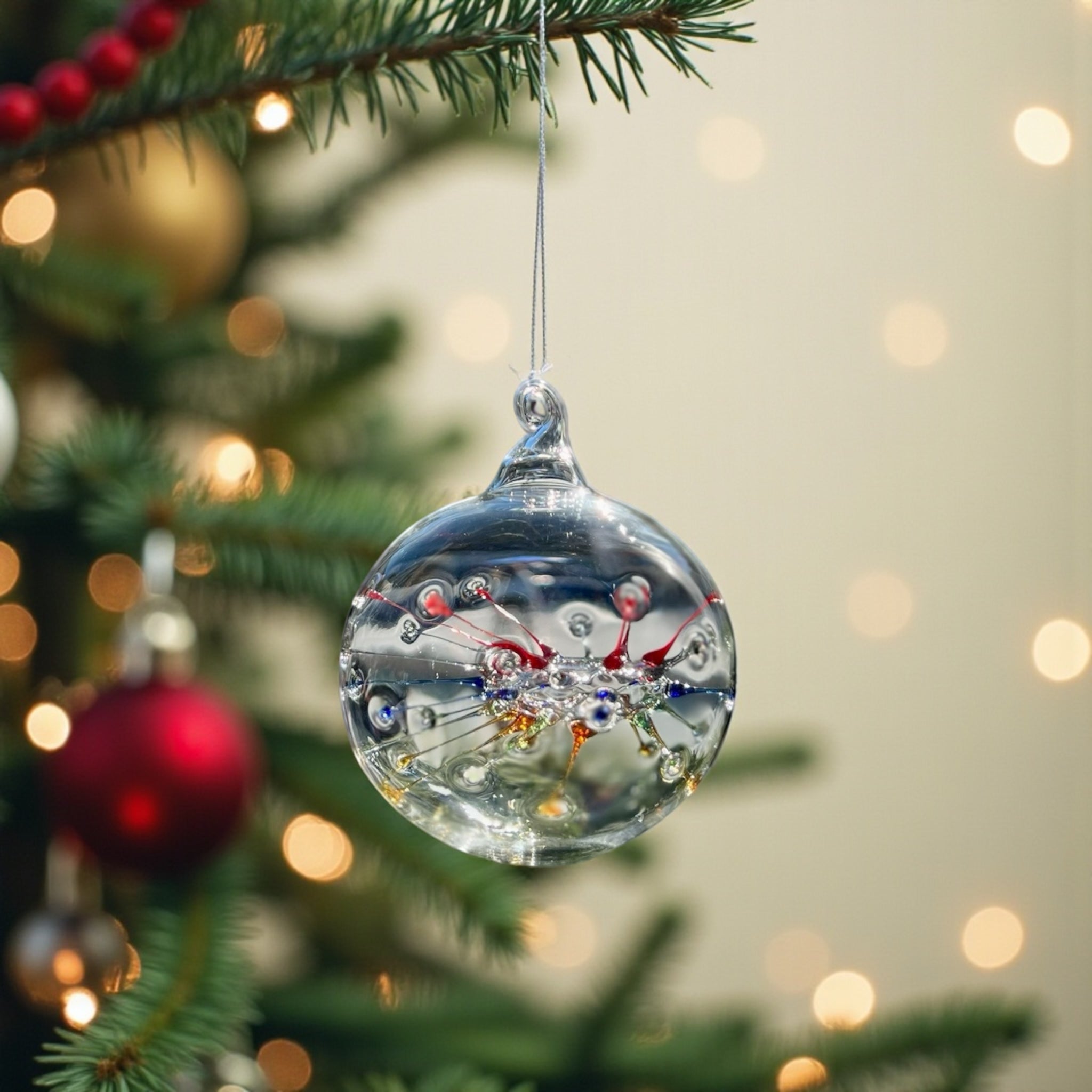 Neuron Rainbow Christmas Ornament