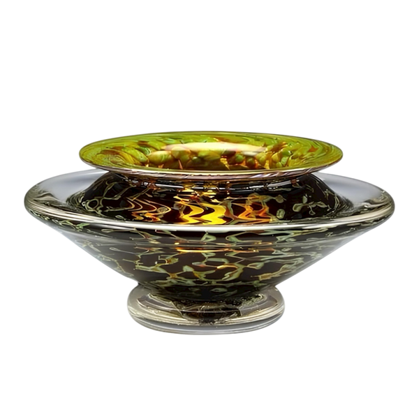 Silver Black Ikebana Vase