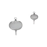 Clear Optic Twist Ornament – Hand-Blown Glass Ornament