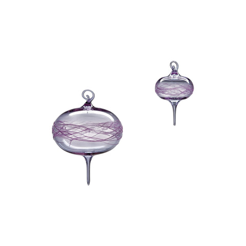 Lavender Twist Ornament – Hand-Blown Glass Ornament