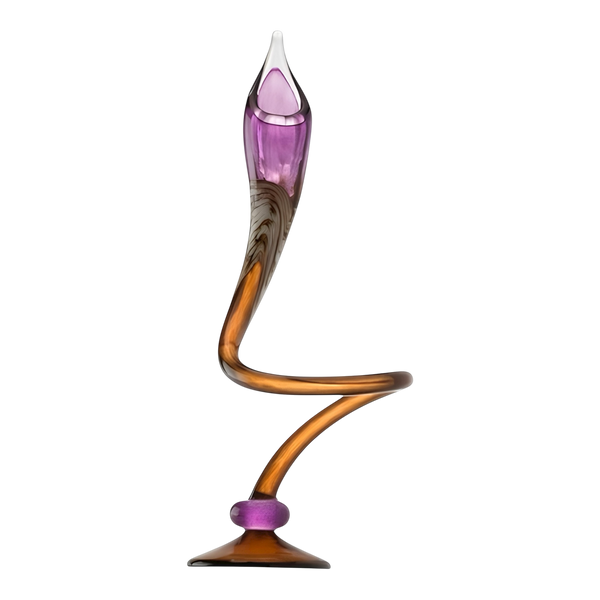 Purple and Yellow Swirly Candle Sticks