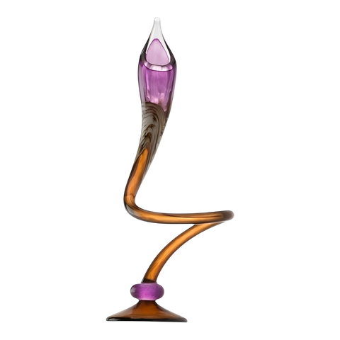 Purple and Yellow Swirly Candle Sticks