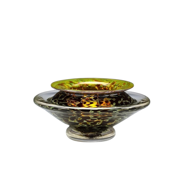 Silver Black Ikebana Vase