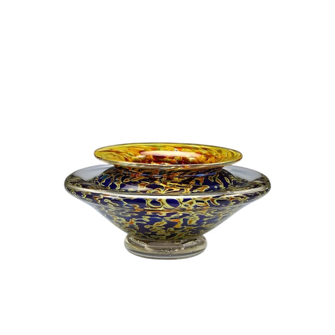 Silver Blue Ikebana Vase