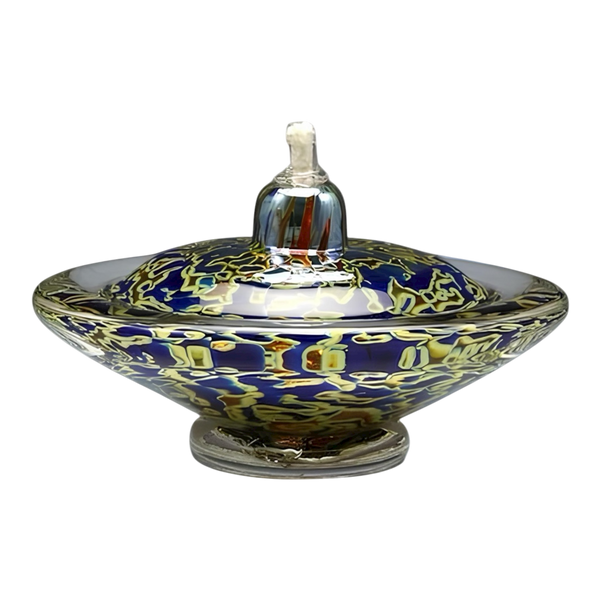 Silver Blue Oil Light