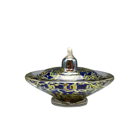 Silver Blue Oil Light