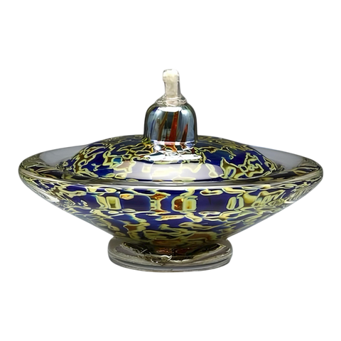 Silver Blue Oil Light