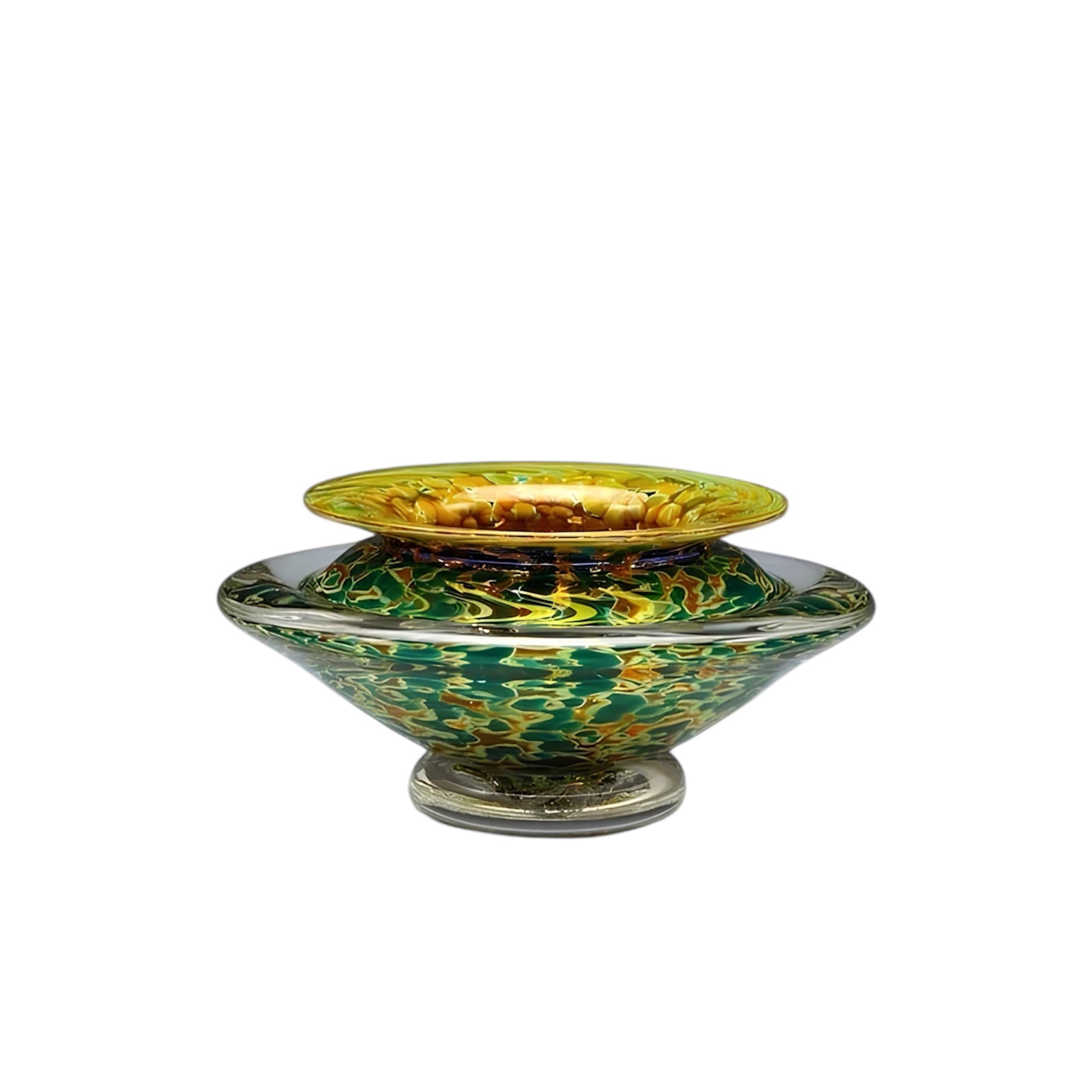 Silver Green Ikebana Vase – Artful Simplicity for Inspired Floral Design