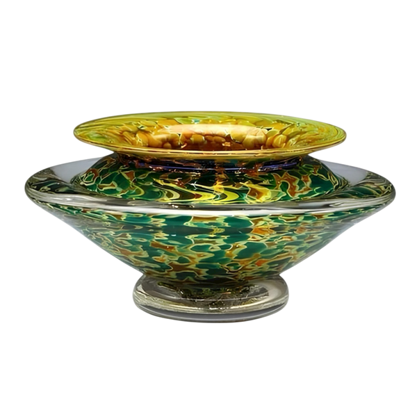 Silver Green Ikebana Vase