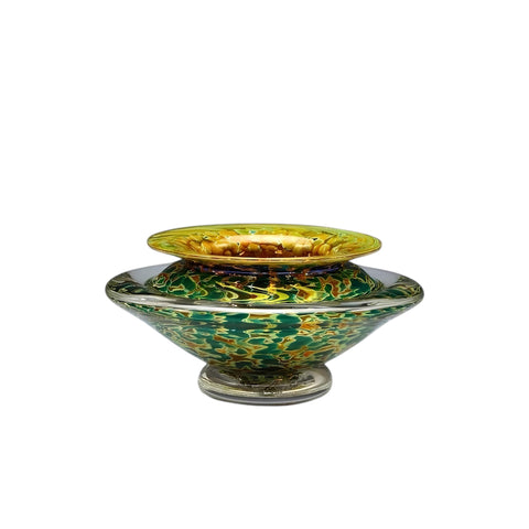 Silver Green Ikebana Vase