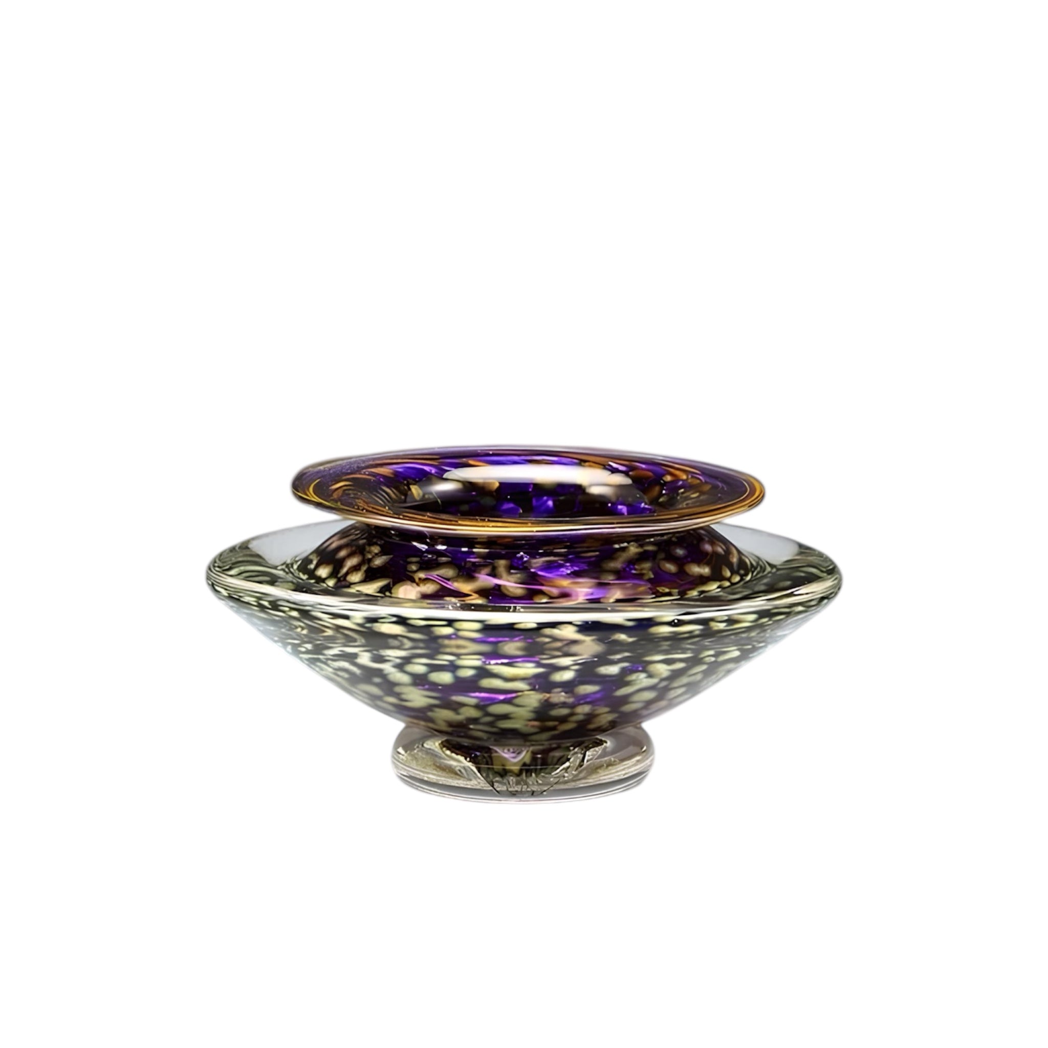 Transparent Amethyst Ikebana Vase - Artful Simplicity for Inspired Floral Design