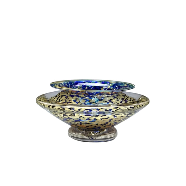 Transparent Blue Ikebana Vase