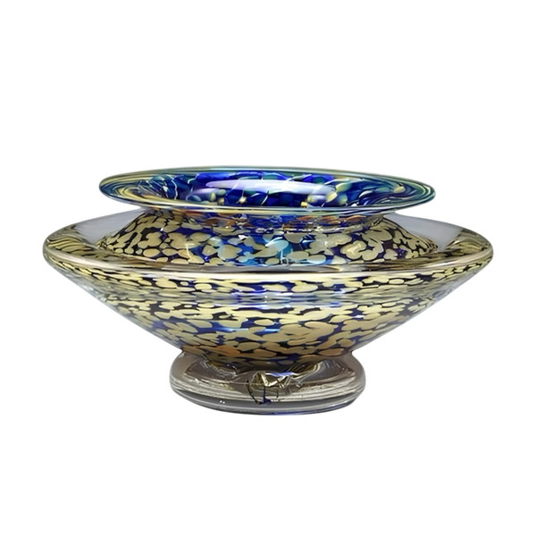 Transparent Blue Ikebana Vase