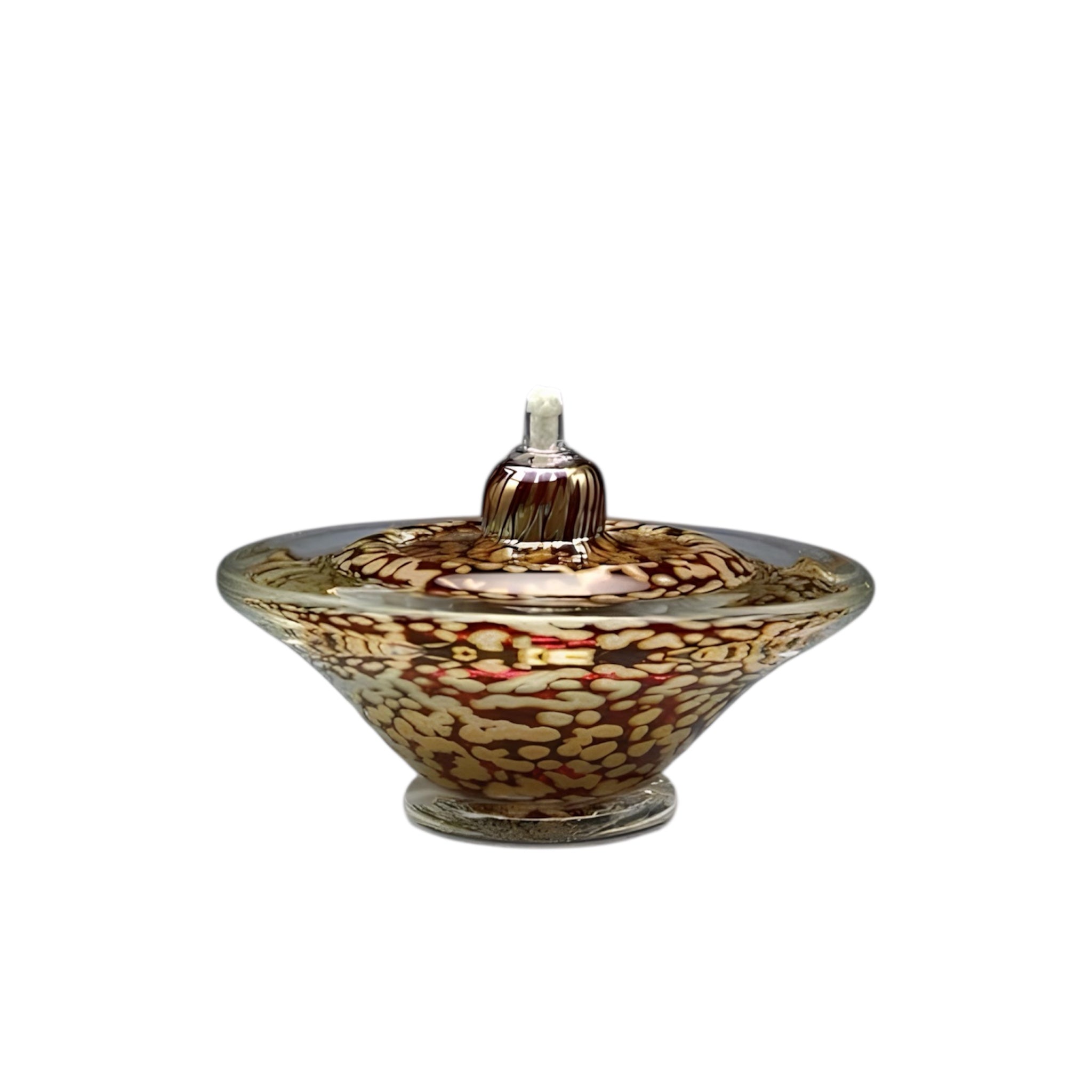 Transparent Ruby Oil Light