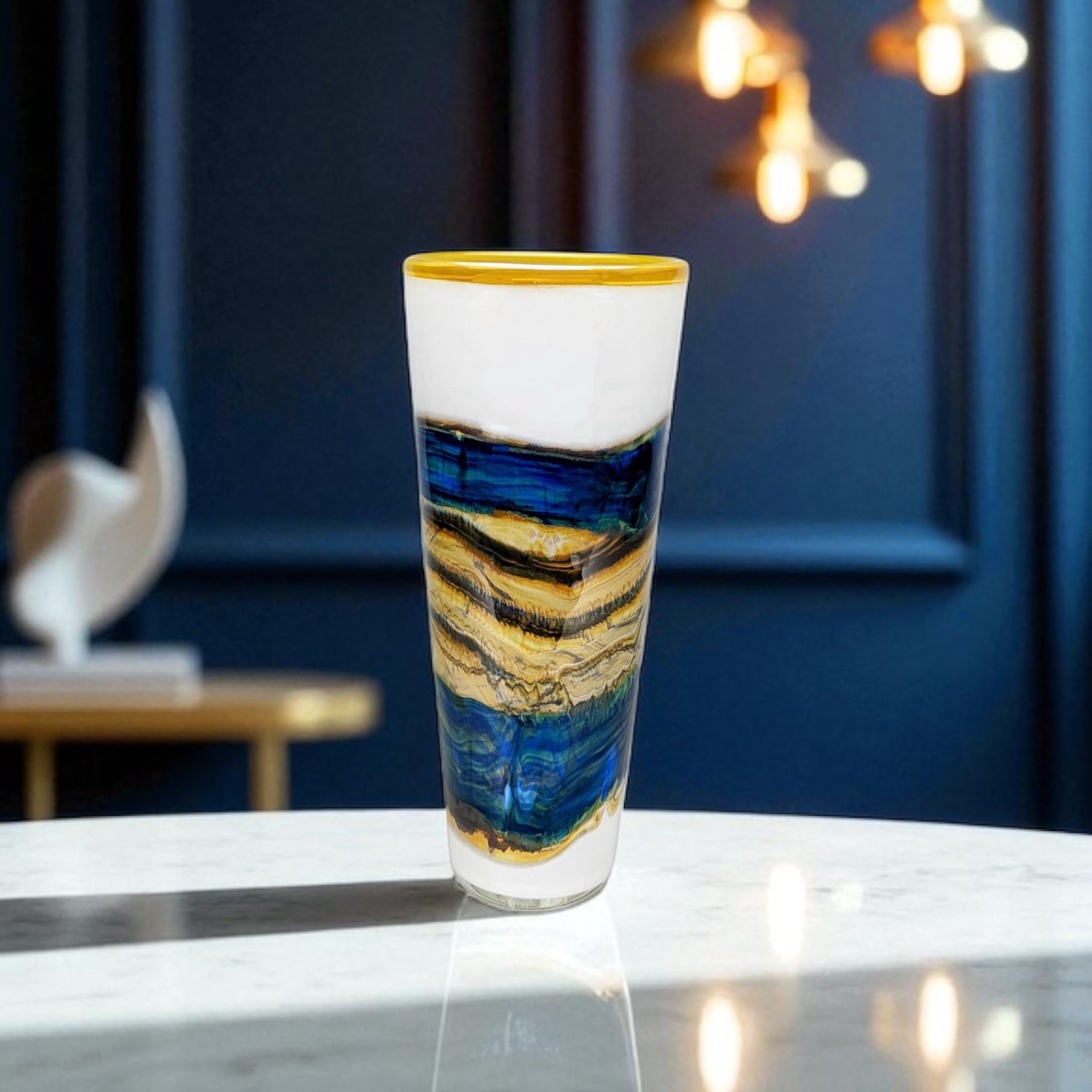 White Opal With Coastal Cone