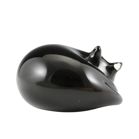 Black Sleeping Cat