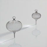 Clear Optic Twist Ornament – Hand-Blown Glass Ornament