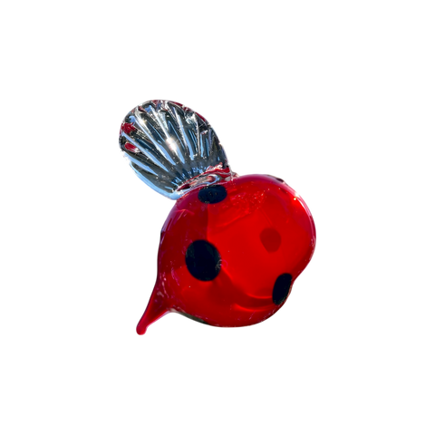 Handblown Glass Ladybug – A Symbol of Luck and Joy in Glass