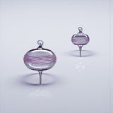 Lavender Twist Ornament – Hand-Blown Glass Ornament