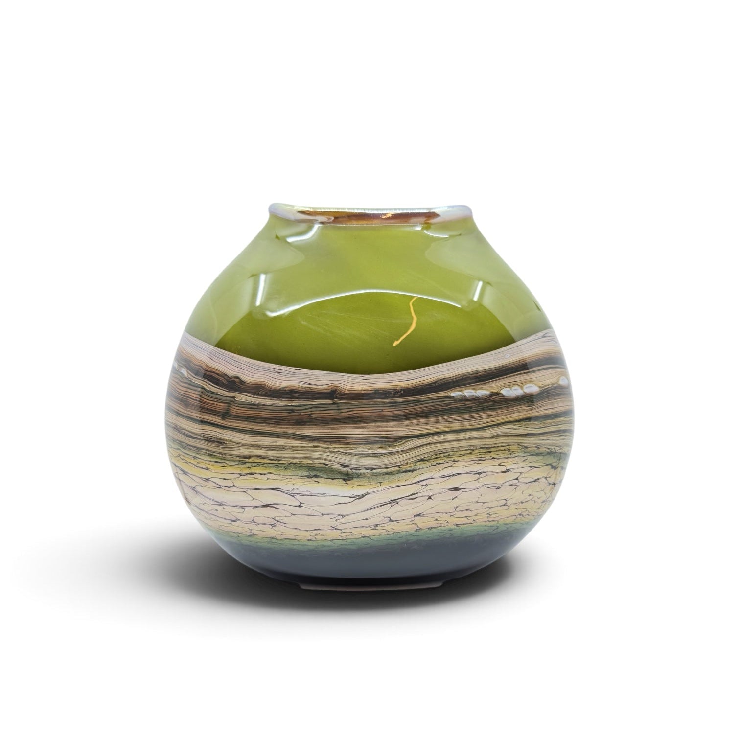 Lime Strata Vessel