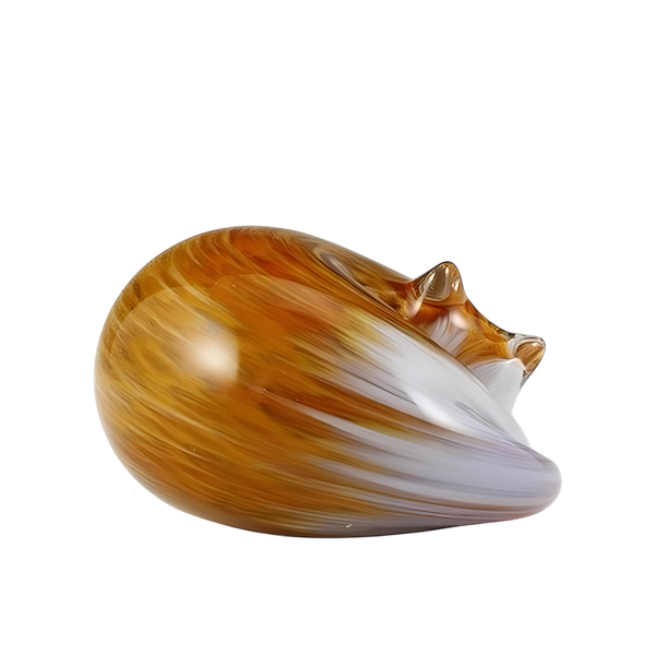 Sleeping Cat with Marmalade Body and White Face and Tail