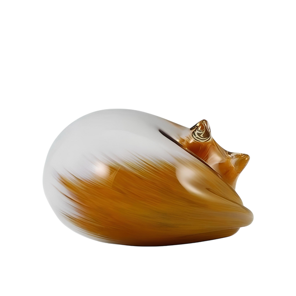 White with Patches of Butterscotch Sleeping Cat