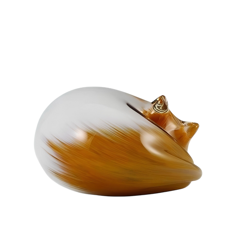 White with Patches of Butterscotch Sleeping Cat